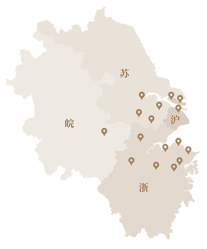 深耕江浙沪皖核心城市，布局8城118个宴会厅，以数十万场定制婚礼的匠心沉淀，将“复兴民族礼仪，传递至臻爱意”的品牌温度，送到每一对新人身边。